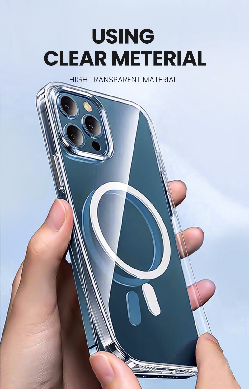 BAVIN Circle Clear Phone Case Cover For iPh X / 11 / 12 / 13