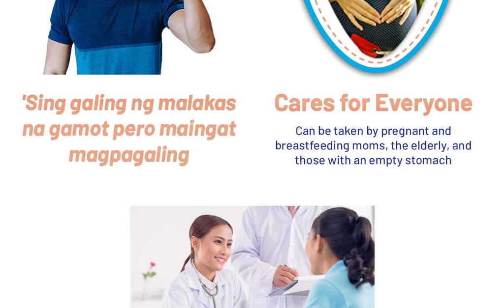 Unilab Biogesic 100 Tablets 500mg Paracetamol for Headache and Fever