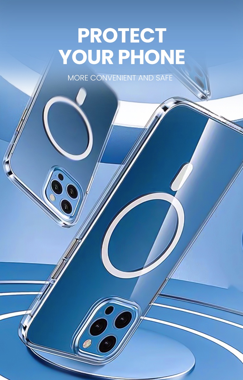 BAVIN Circle Clear Phone Case Cover For iPh X / 11 / 12 / 13