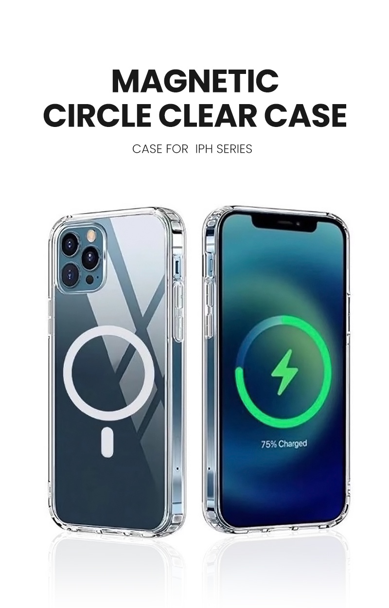 BAVIN Circle Clear Phone Case Cover For iPh X / 11 / 12 / 13