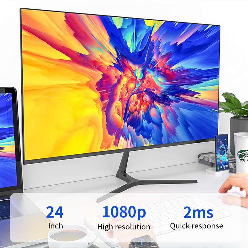 Expose Monitor 27 Inch curved Pc Gaming Monitor Desktop 1080p 24/19