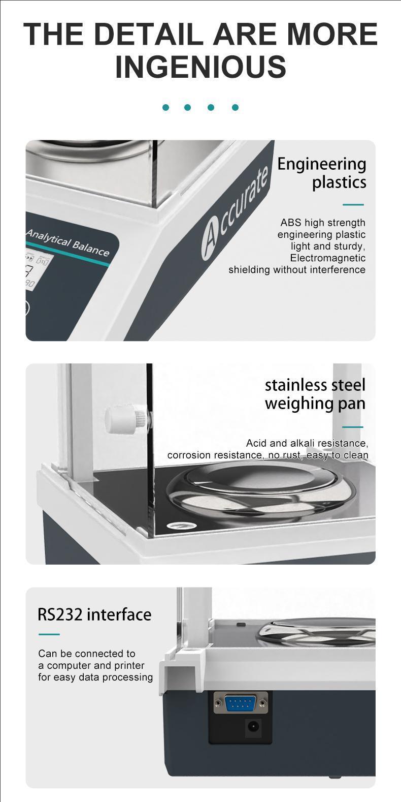 JOANLAB Laboratory Scales Analytical Balance Digital Microbalance