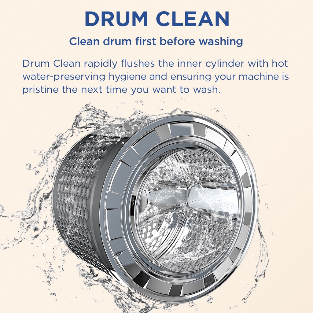 TCL 6.5KG Front Load Inverter Washing Machine TWF65P60 (HydroActive