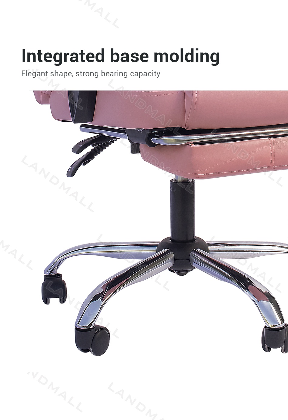 【Ready Chair Home Office Reclining Swivel Pink Chair