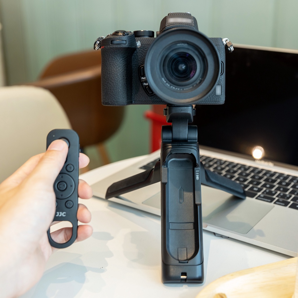JJC MLL7 Bluetooth Mini Tripod Grip with Wireless Remote Control for Nikon Cameras Z fc Z6II
