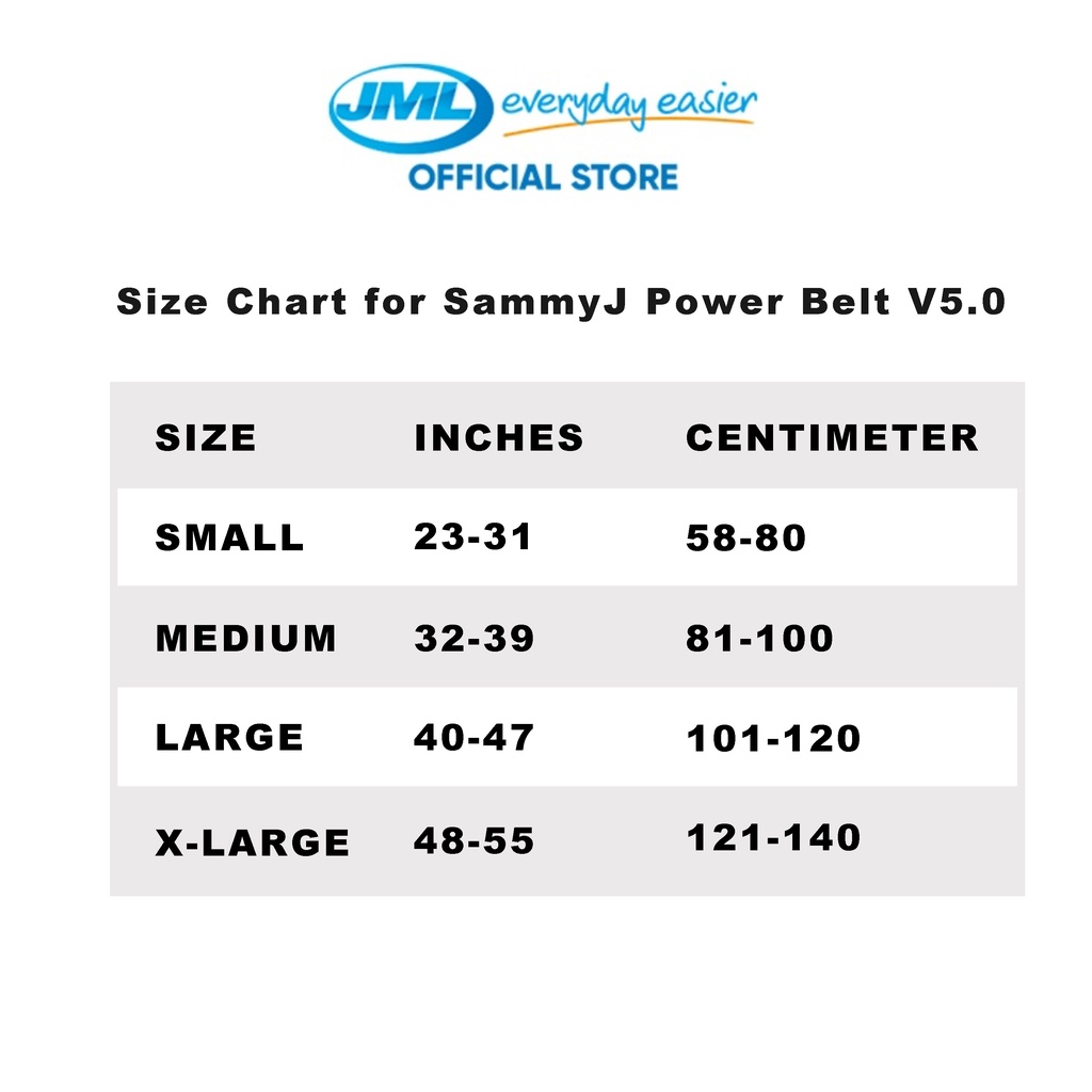 Sammy J Gold Power Belt 5.0 (Available in 4 sizes S/M/L/XL) Shopee