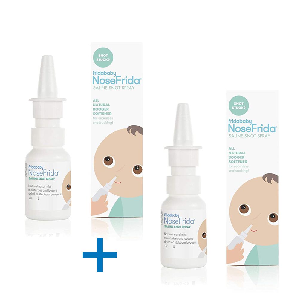 Baby Nasal Aspirator NoseFrida The Snotsucker with 10 Extra Filters and  All-Natural Saline Nasal Spray by Frida Baby 