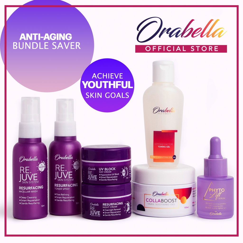 ORABELLA RE.JUVE Natural Facial Care Set [ Rejuvenating, Lifting, Firming, Anti Wrinkle, Anti