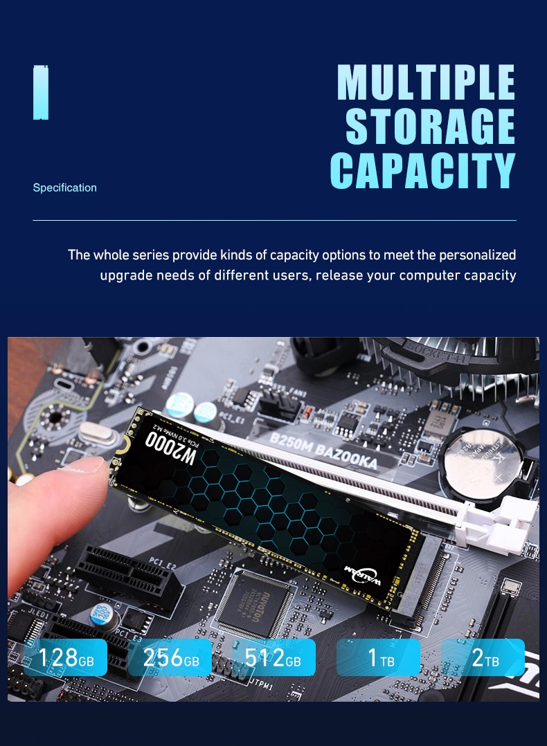 Walram M.2 PCIe3.0 SSD 256Gb M2 NVME 128GB 512GB 1TB Solid State Disk ...