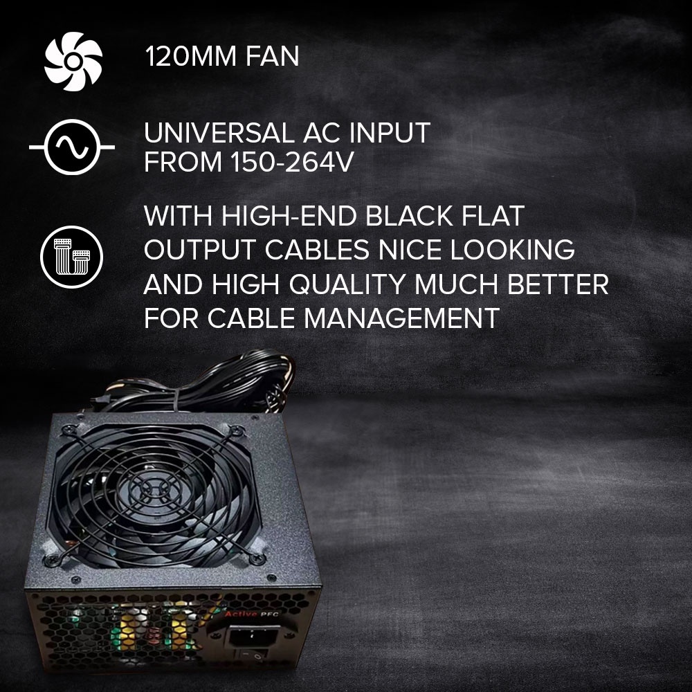 EasyPC Keytech BTS 450 550 650 watts Low Noise Highly Secure