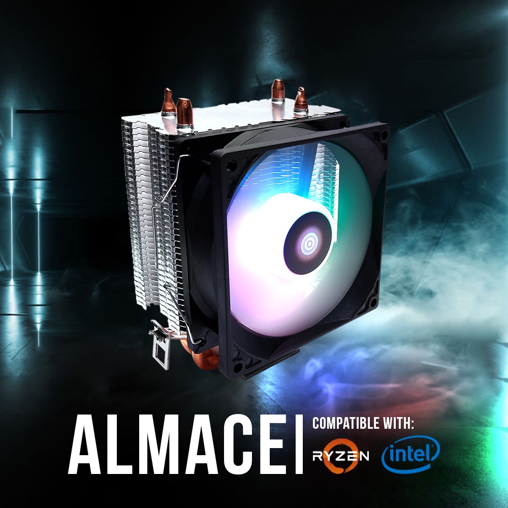 Fryst Almace Rgb Heatsink Fan Cpu Cooler Amd And Intel Motherboard Supported Socket Lga 775 4038