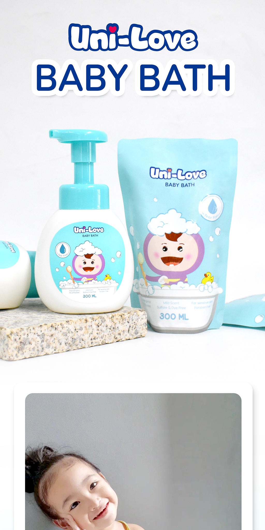 UniLove Baby Bath 300ml (Refill Pouch) Pack of 2 Shopee Philippines