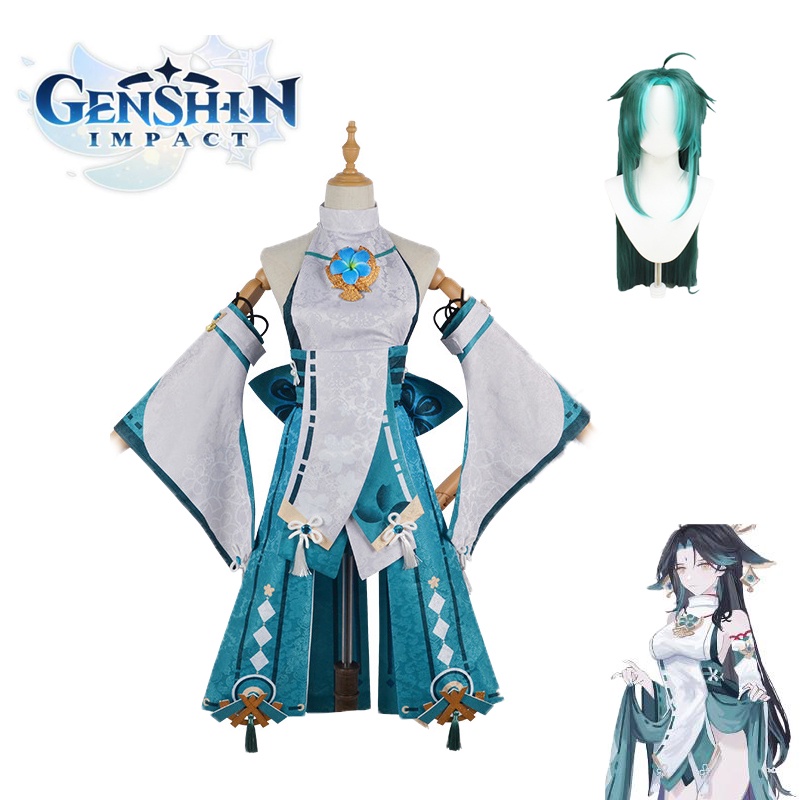 Genshin Impact Anime Game Xiao Doujin Women Yae Miko Cosplay Costume ...