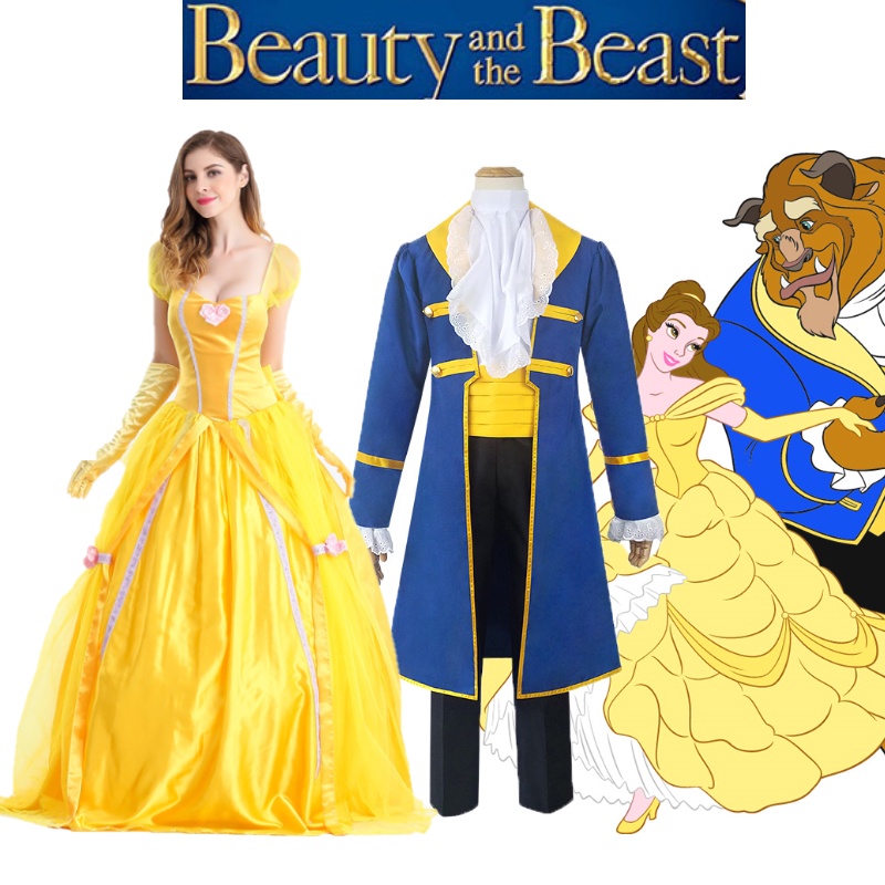 COD Ready Stock Adult Beauty And The Beast Prince Adam Belle Princess ...