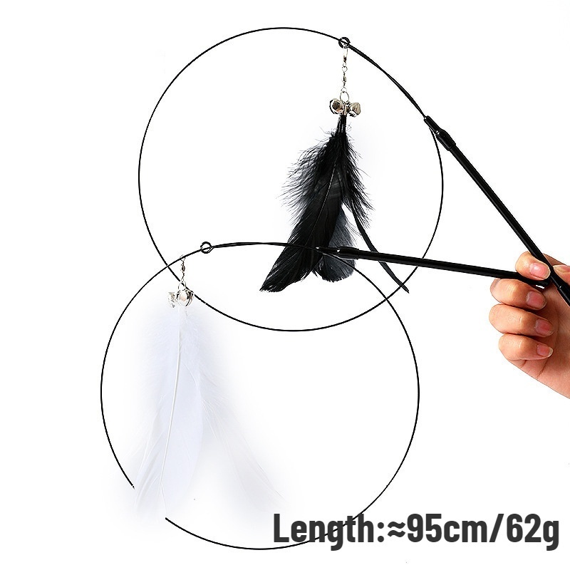 Powerful Sucker Steel Wire Cat Cuddling Stick Interactive Cat Fighting Toy Pet Supplies Feather Cat Cuddling #2