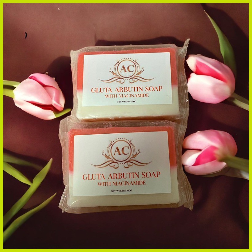 3PCS GLUTA ARBUTIN  SOAP WITH NIACINAMIDE 100gram