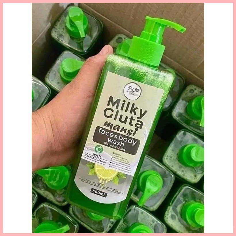 ,,Blem Dr Milky Gluta Manse face and Body wash (free Soap)