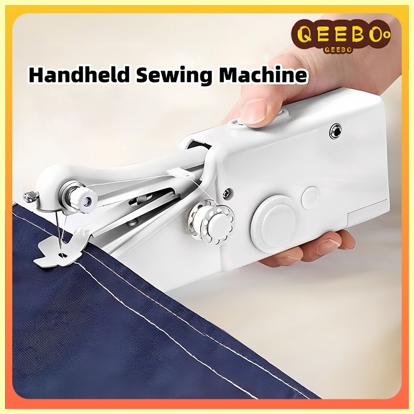 Qeeboo Portable Sewing Machine Multifunction Mini Handheld Electric Sewing Machine Heavy Du