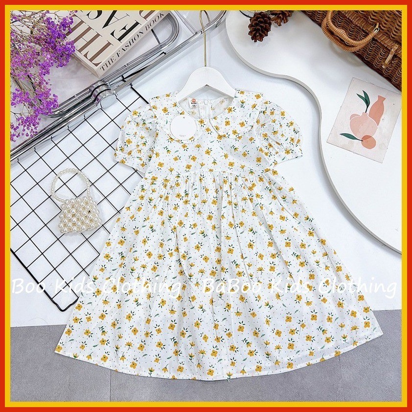 ,,Baby Girl Dress Summer Rough Cool Rough Material Waist Spread BaBoo Kids V025