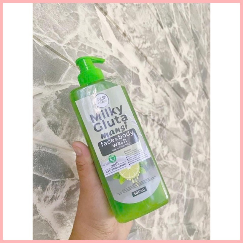 ,,Blem Dr Milky Gluta Manse face and Body wash (free Soap)