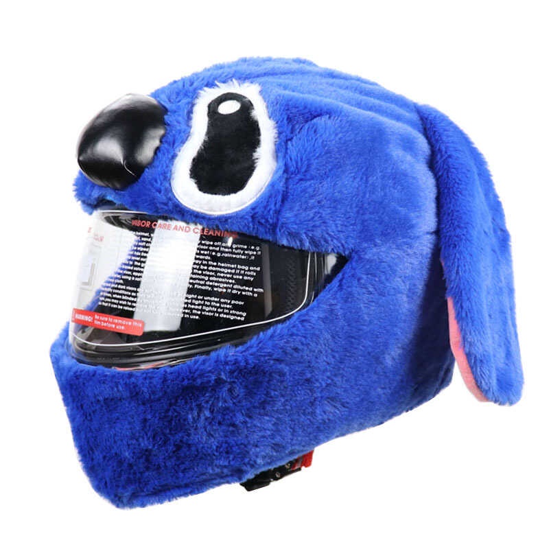 Biglang Helmet Cartoons Unicorn Nakakatawa Plush Helmet Protective Cover Helmet Full Face Covers Fo - Image 5