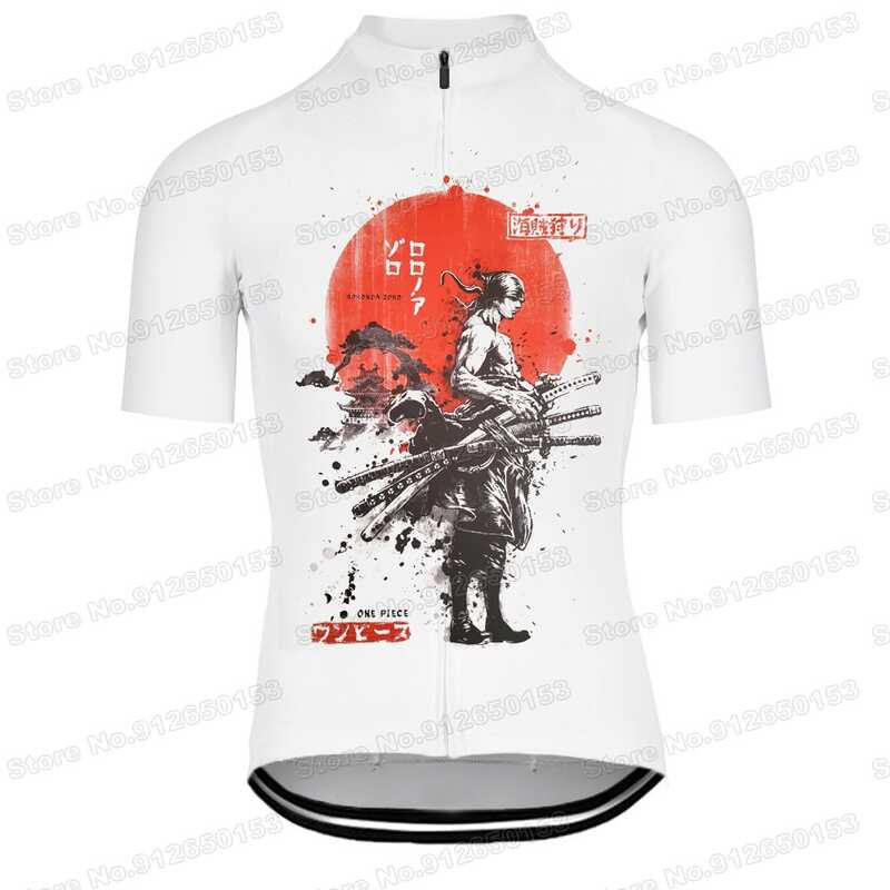 2022 Japanese Anime One Piece Jersey Roronoa Zoro Cycling Clothing Mountain Road Bike Shirts