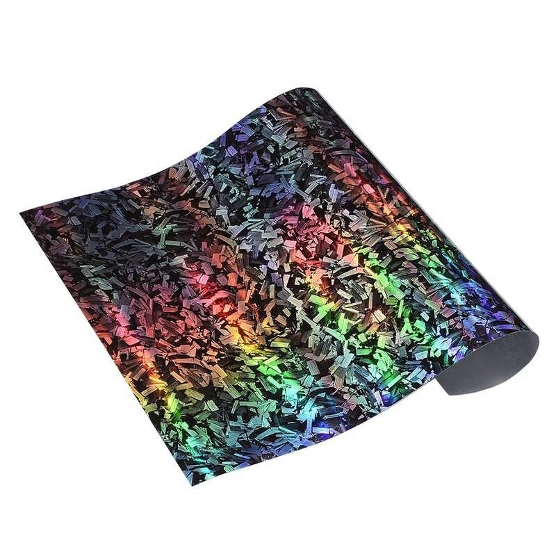 Carbon Laser Forged Sier Car Sticker Laser Plating Car Body Wrap Film DIY Car Body Decorative Sti