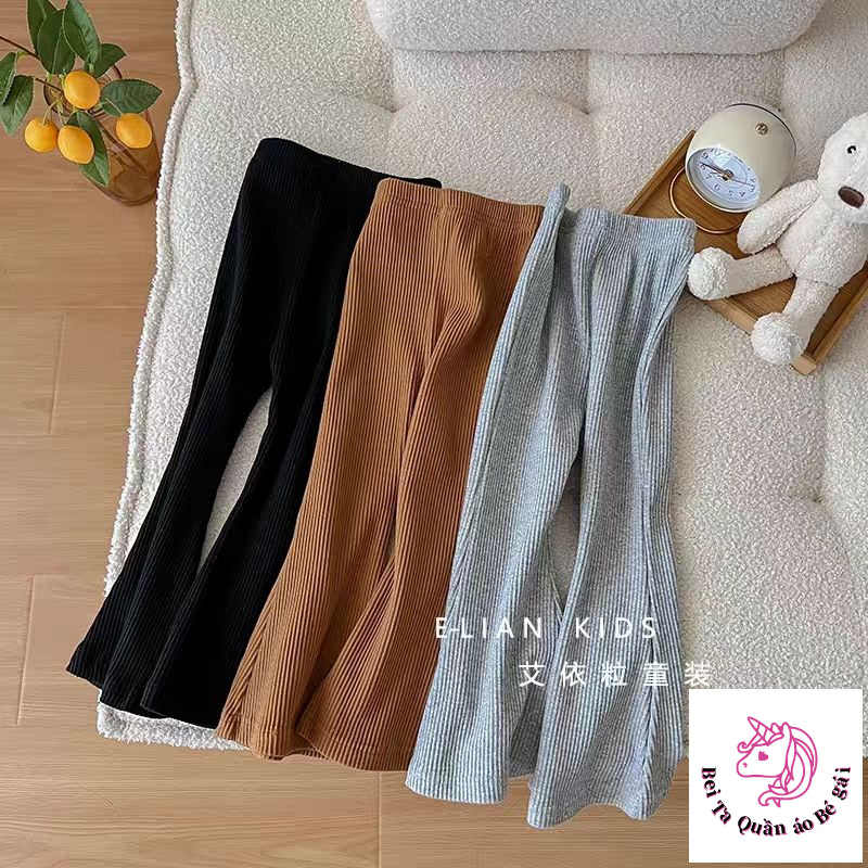 Spring Summer Girls Pants Spring Summer Western Style Korean Version Children Flared Pants Baby Girl Casual Leggings - Image 3