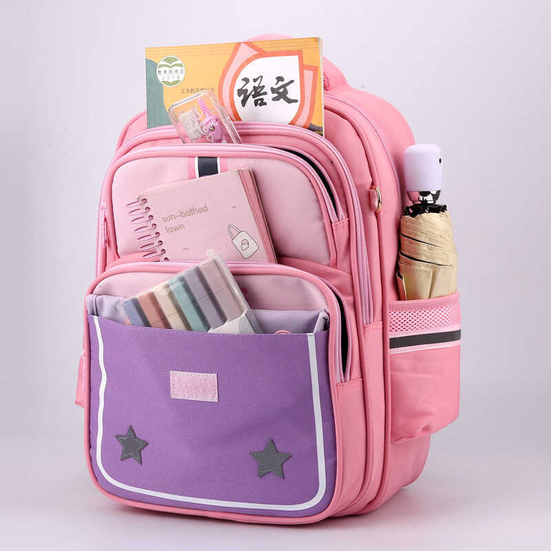 Backpack Ultra Student Light Weight Reduction Spine Protection Girls' Schoolbags New Children's