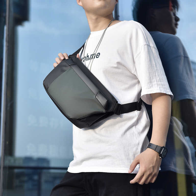 55 Men's Business Commuting Single Shoulder Crossbody Bag, Trendy Brand Mobile Phone, Men's Casual W - Image 2