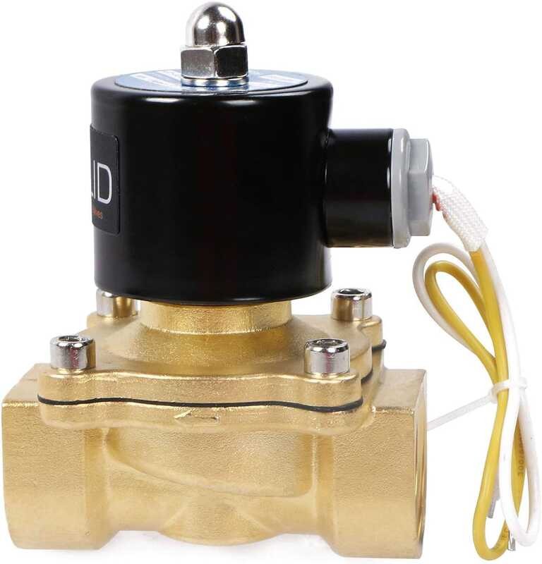(approximately 2.5 1-inch cm) brass electric solenoid valve 110V AC normally closed air non dri