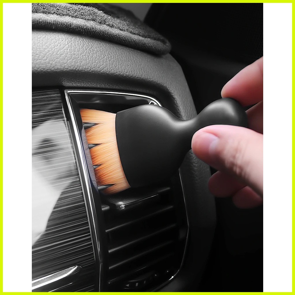 ,,1Pc Arc Car Interior Cleaning Soft Brush Dashboard Air Outlet Gap Dust Removal for Auto