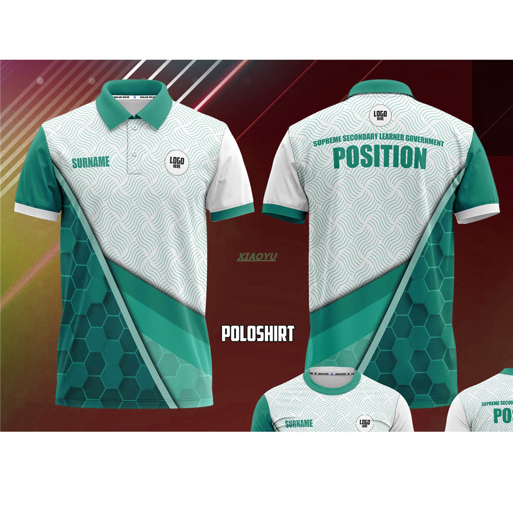 Free Custom Name & Number&LOGOFull Sublimation Polo Shirt Code with logo - Image 2