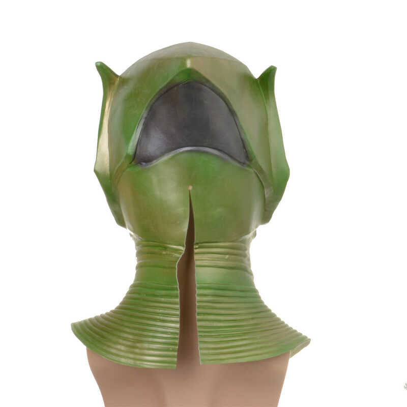 ZXH Green Gob Devil Full Face Mask Latex Masks Halloween Cosplay Party Monster Costume Props Scary
