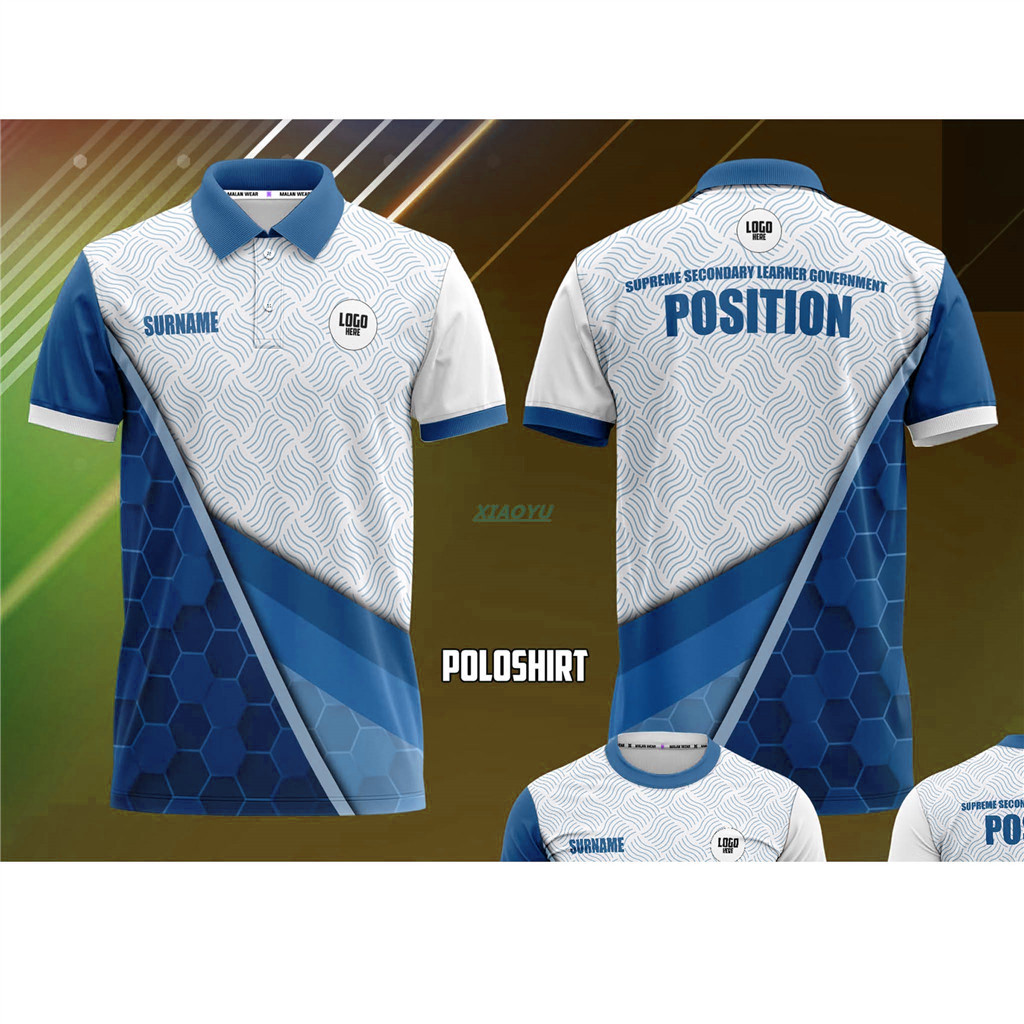 Free Custom Name & Number&LOGOFull Sublimation Polo Shirt Code with logo - Image 5