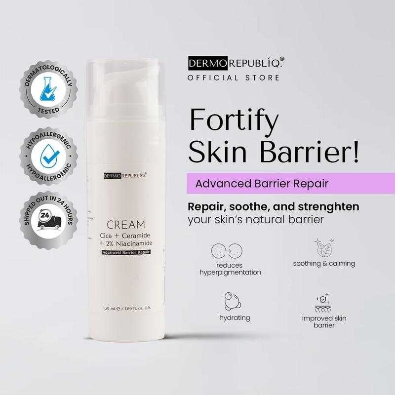 Dermorepubliq Cica + Ceramide 2% Niacinamide Intensive Barrier Repair Cream - 50G 793 Cpp