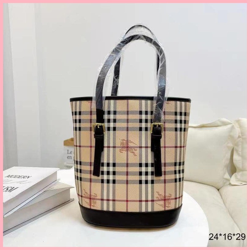 Vintage burberry bucket bag sales