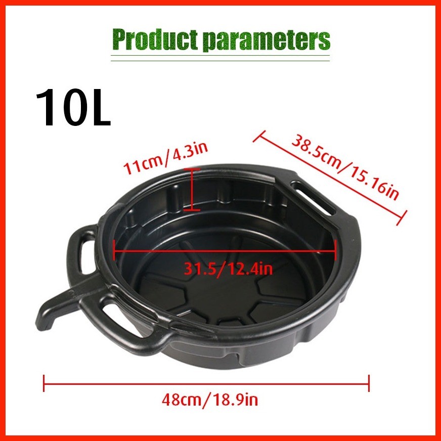 10L/6.5L Rubber Oil Drain Pan Car Fuel Fluid Change Storage Utensils Wast Engine Oil Collect