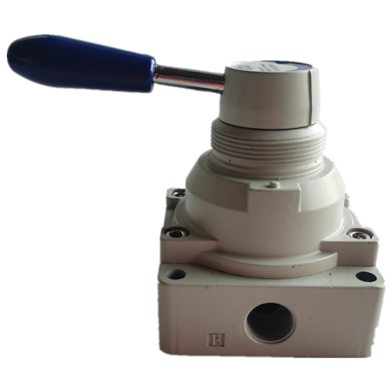Manufacturer direct sales pneumatic component switch manual valve 4HV330-10 three positions four- - Image 2