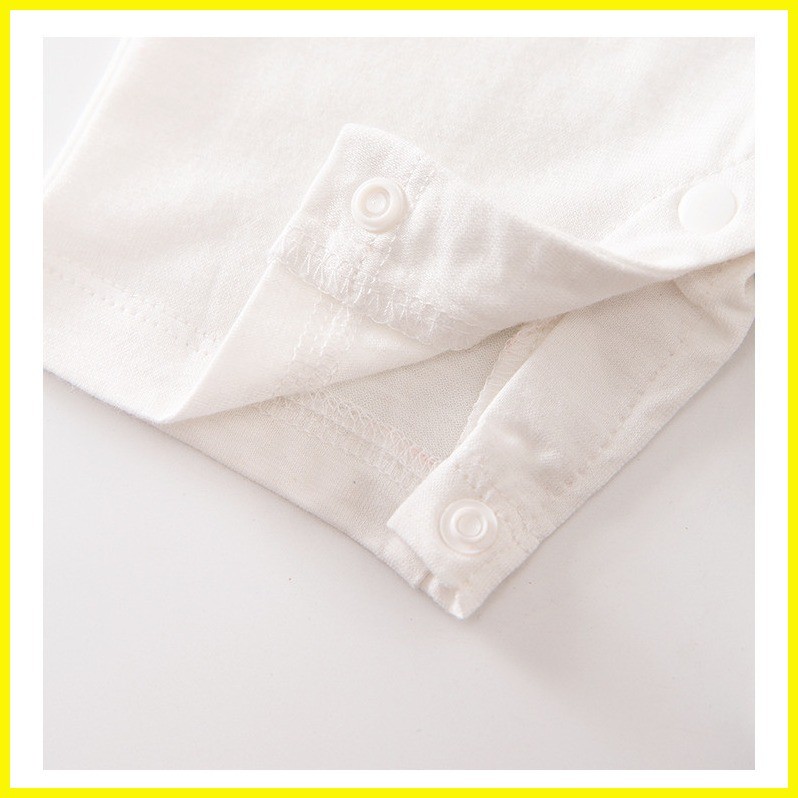 Baby Onesies Summer Baby Boy Romper Infant Cotton Polo Jumpsuit Wedding Short Sleeve Button B