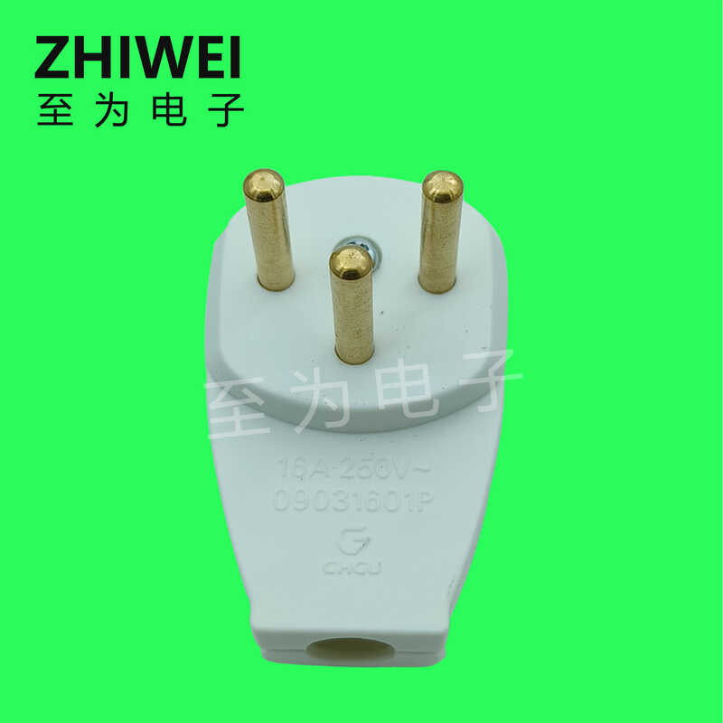 Israeli wiring plug white 16A standard Israeli assembled three cylinder ...