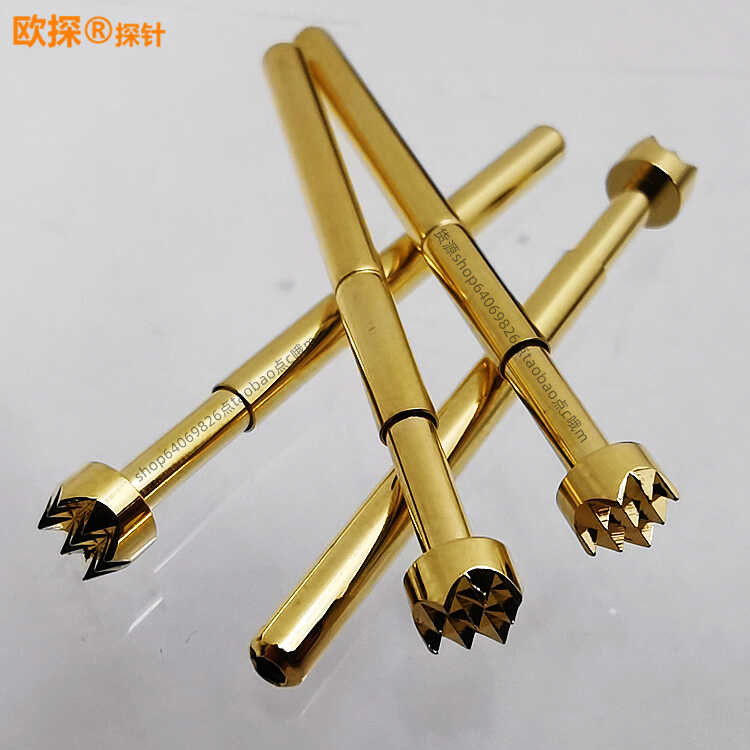 Golden gold-plated nine claw probe 4 mm copper plated test 156 -h 2.36 * 34 - 4.0 spring needle - Image 3
