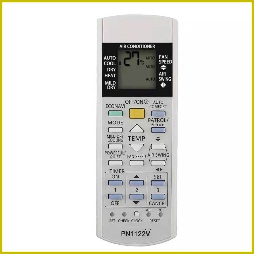 Pañasonic Inverter Split Type Air Conditioner Remote Control Replacement A75C3300 3208 3706 3