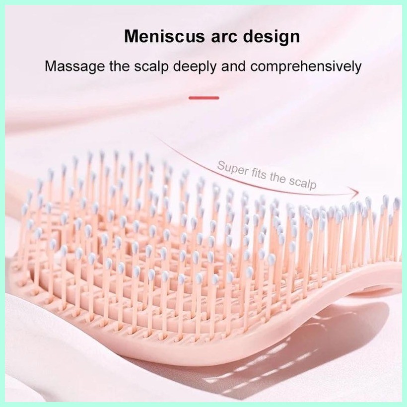 Fashion Big Curved Comb Curly Hair Fluffy Styling Comb Air Cushion Hair Comb high quality