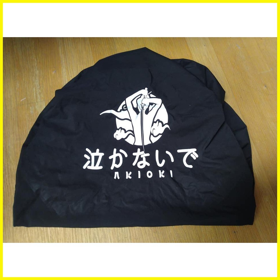 KSMILE AKIOKI SEAT Cover FOR  HONDA CLICK 125/150 | AKIOKI Back View Printed (WHITE)COD