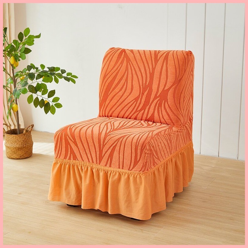 Exclusive Solid Color Reflections Wave Pattern Sofa Bed Cover Woven Pattern Cover Armless Folding S