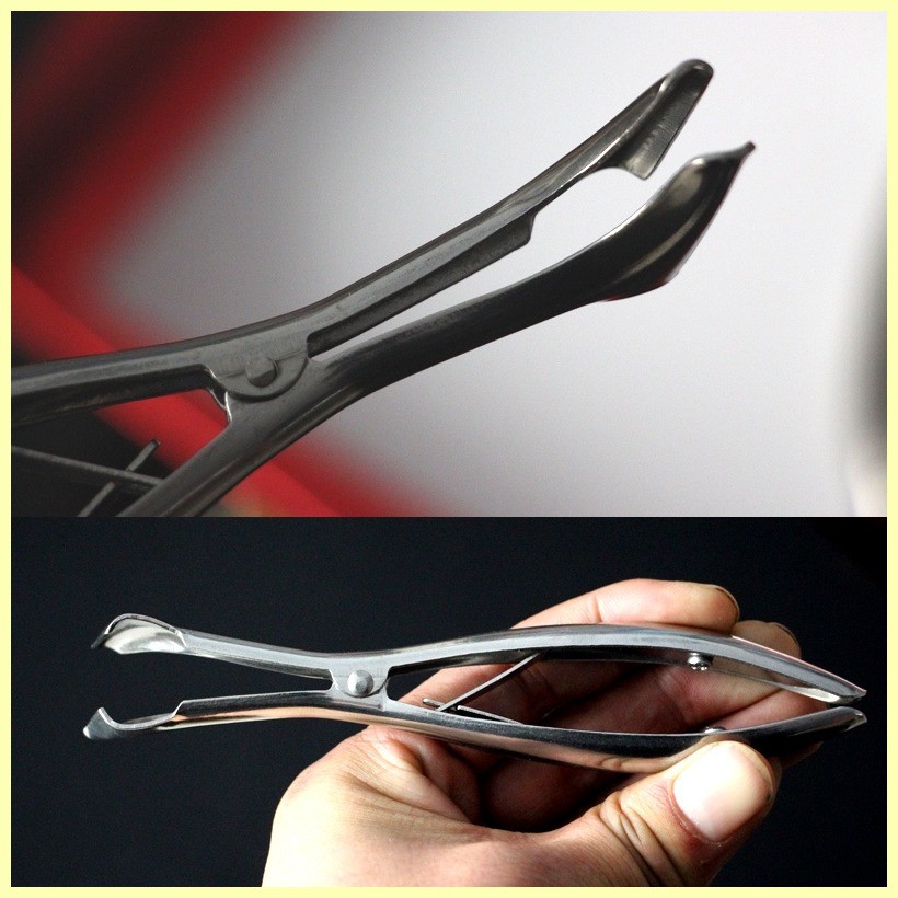 ,Stainless Steel Speculum Nostril Nose Pliers Nose Mirror Lens Ear Canal Dilator