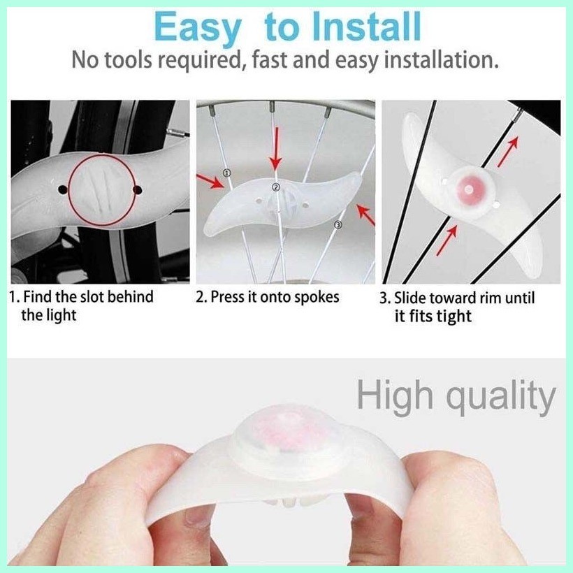 [Cod]  Safety Bright Bike Cycling Car Wheel Tire Tyre Led Spoke Light Lamp S