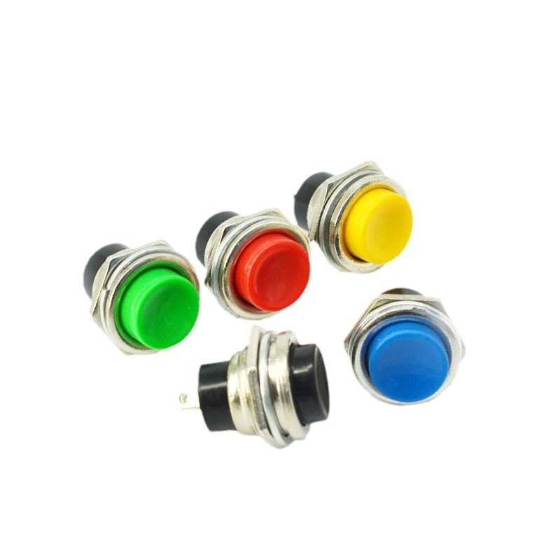 DS-212 round self resetting lock free point action push button switch ...