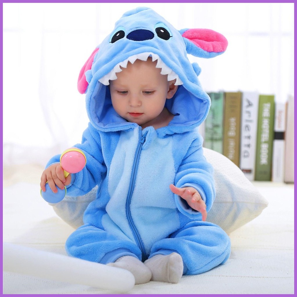 Baby Romper Kids Cute Unicorn Stitch Lion Cow Rabbit Cartoon Overalls Newborn Girls Boys Ones